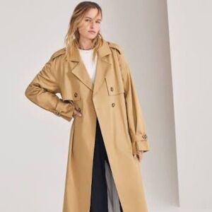 Favorite Daughter Charles Trench Coat - Sand Color - Size Small - Worn Once